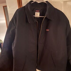 Dickies Insulated Eisenhower Front Zip Jacket - Black, Size XL